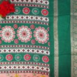 Pen Kalamkri Dola Gap Border SArees -MB578 - Image 3