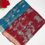 Georgette Butta Kalamkari Silk Sarees-MB579