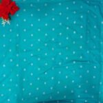 Pytani Leaf Deasigner Menakari Semi Raw Mango Sarees -MB609 - Image 3