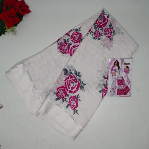 Moss Chiffon With satin Viscose-MB910 (Sankrantiki vasthunnam Sarees)