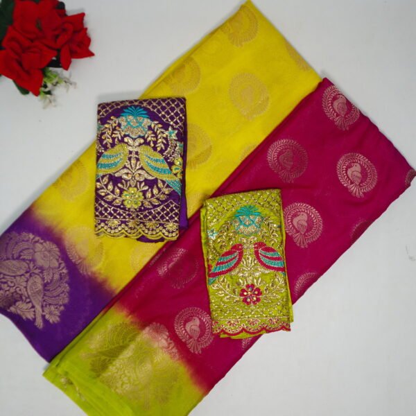 Mysore Banares Pattu With Work Blouse-MB621