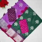 Mysore Silk Silver Zarry Sarees-MB623