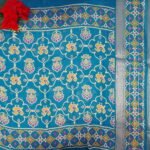 Rosy Silk Bandini With Pochampalli Border-MB629 - Image 3