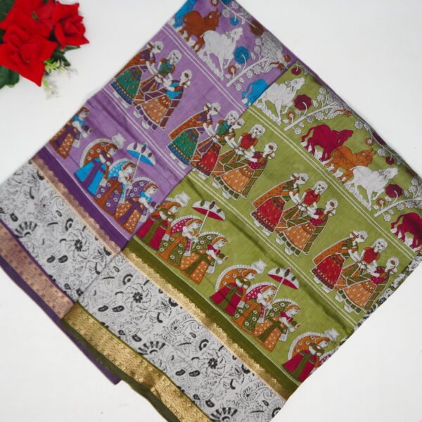 Manlagiri Kalamkari Sarees-MB631