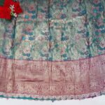 Semi Kanchi Pattu Scalp Border Half Sarees(Lehanga)-MB638 - Image 4