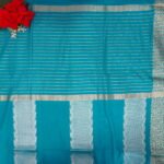 Semi Raw Mango Fancy sarees -MB652 (650) - Image 3
