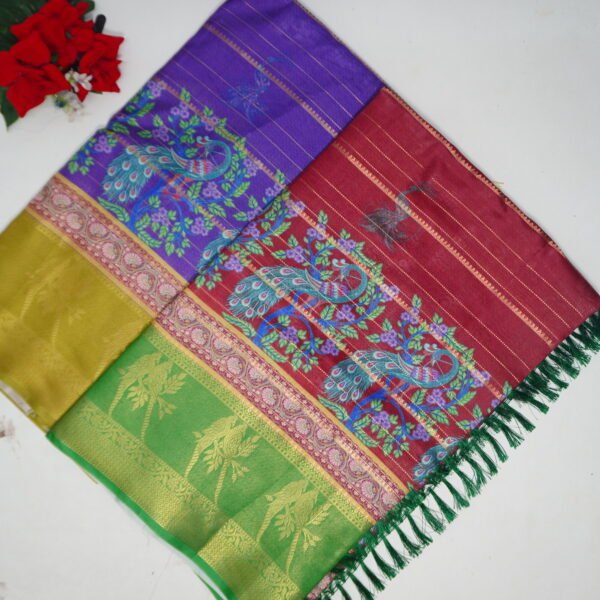 Twitter Erode Zarry Digital Pattu Sarees-MB653