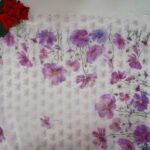 Pure Lenin Cut work White Special Sarees -MB657 - Image 3