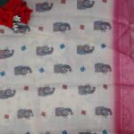 Pure Lenin Tissue Digital Sarees-MB669 - Image 2