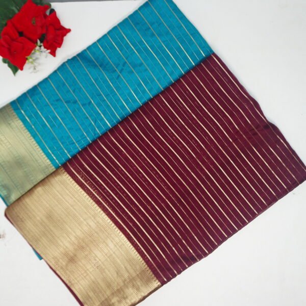 Mysore Silk With All Over Zarry Sarees-MB675