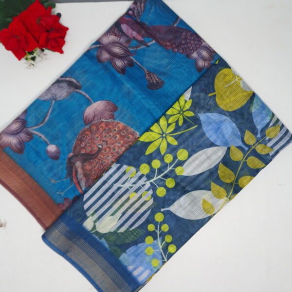 Ambey Lenin Digitel Kalamkari Sarees-MB691