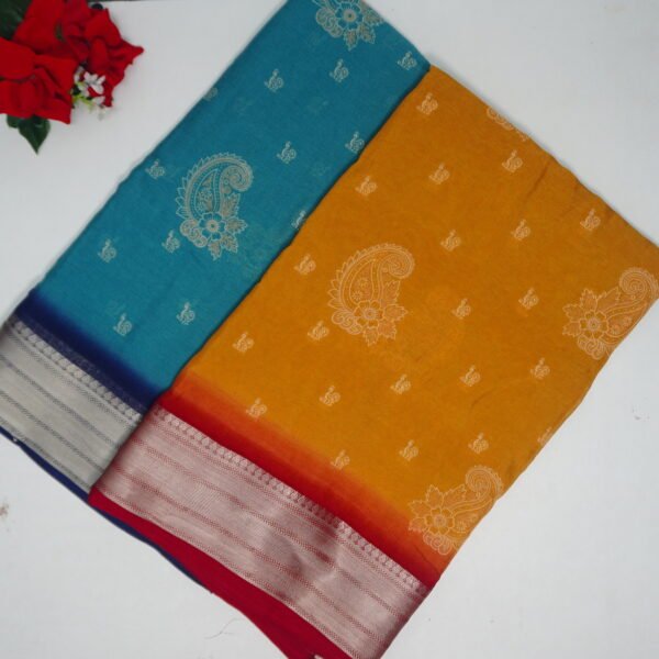Mona Silk Crushed Sarees -MB695