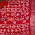 Rizal Silk With Netted Sarees-MB714 - Image 3