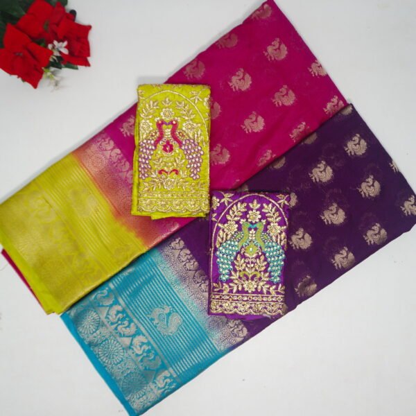 Mysure Pattu With Work Sarees-MB718