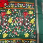 Marshmallow Kalamkari With Gap Border Sarees-MB726 - Image 3
