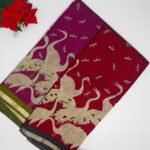 Mul Mul Kalamkari Silk Sarees-MB737