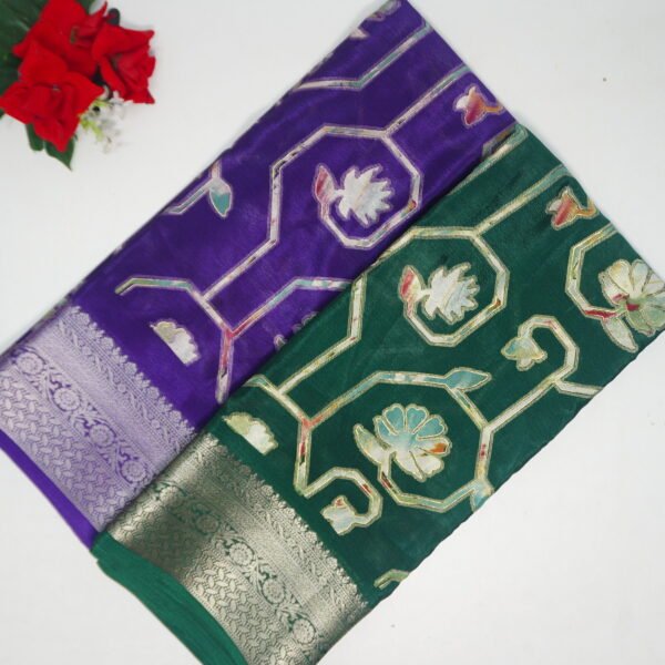 Calcutta Pochampalli Silk Sarees-MB741