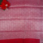 Marshmallow Mangalagiri checks With Silver Zarry Sarees-MB750 - Image 3
