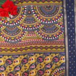 Avantika Kalamkari Gap Border Sarees-MB762 - Image 3