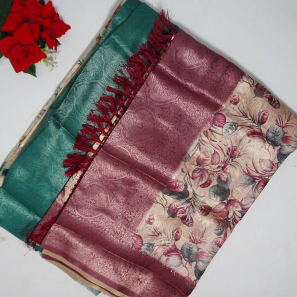 Simran Silk With Kota pattu Sarees-MB765(Colour Based On Border)