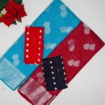 Marshmallow Mangalagiri checks With Silver Zarry Sarees-MB769