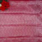 Marshmallow Mangalagiri checks With Silver Zarry Sarees-MB769 - Image 3