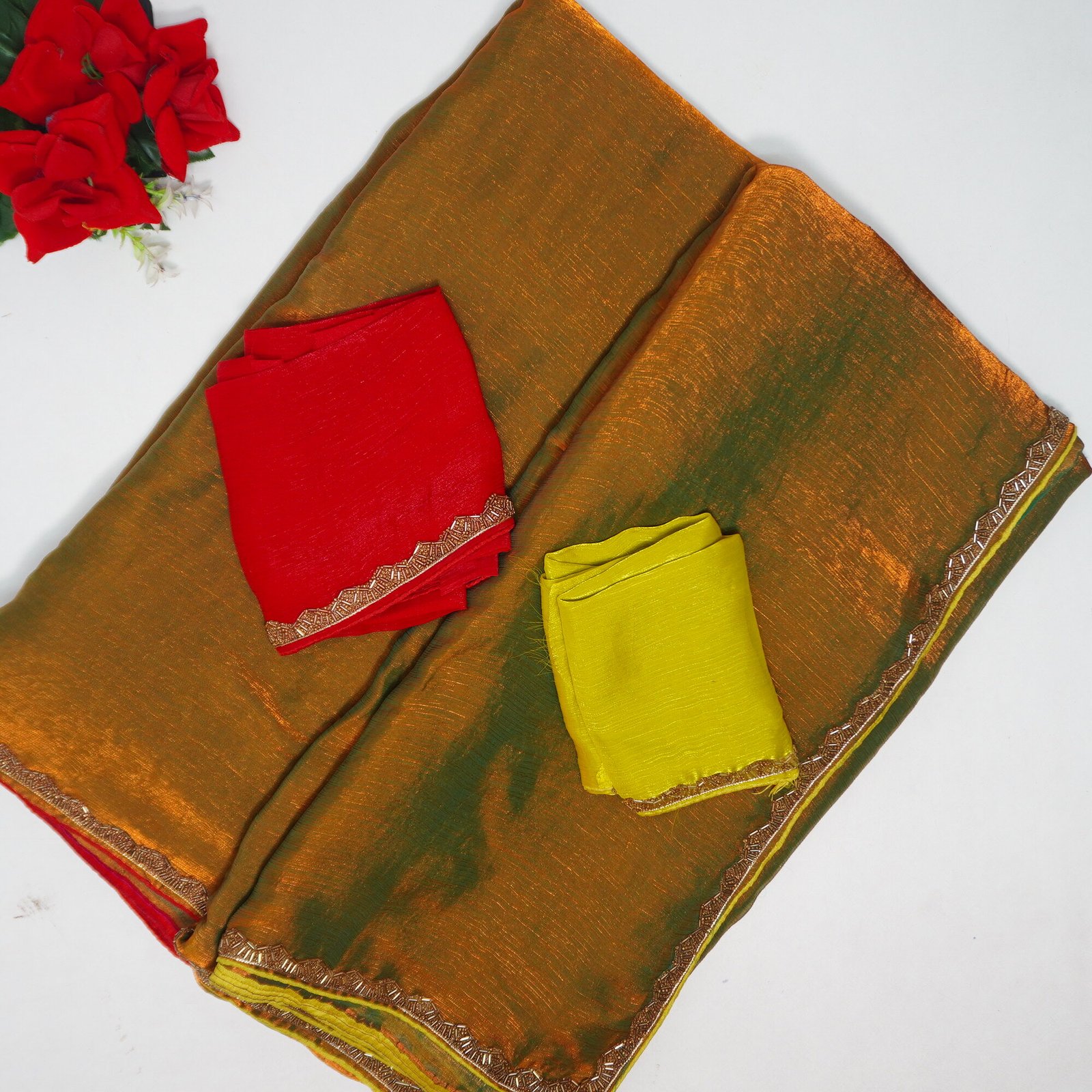 777 (7) Speace Silk Sarees-MB777(Colour Based On Blouse) - Image 1