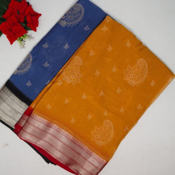 Mona Silk With Small Border Sarees-MB778