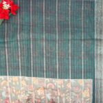 Pen Kalamkari Zarry Sarees -MB440 - Image 2