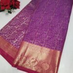 Bridal Light Waight Tissue Kanchi Pattu -P03 (Megentha To Pink)