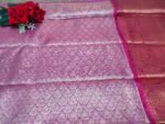 Bridal Light Waight Tissue Kanchi Pattu -P09(Mehandi To Rani Pink) - Image 3
