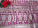 Bridal Light Weight Tissue Kanchi Pattu-P18(Cream To Pink) - Image 3