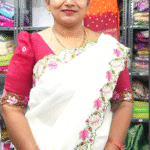 Cruncy Space silk Sarees -MB085