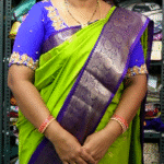 Mayura Silk With Peacock Butties-MB464(Parrot Green To Purple)