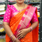 Marshmallow Erode Zarry Gap Border-MB462(Orange To Ranipink)