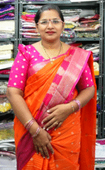 Marshmallow Erode Zarry Gap Border-MB462(Orange To Ranipink)