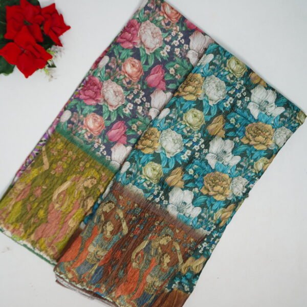 Dola Fancy crush Digital Sarees -MB786