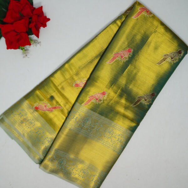 Bridal Light Weight Tissue Pattu Sarees-MB791