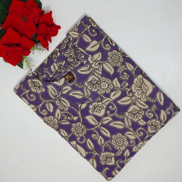 Kalamkari Puffy Sleave Umbrella Frill Tops-MB798(XL-3XL)