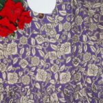 Kalamkari Puffy Sleave Umbrella Frill Tops-MB798(XL-3XL) - Image 4