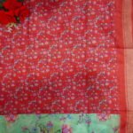 Kalamkari Digital Crushed Sarees-MB807 - Image 2