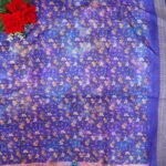 Kalamkari Digital Crushed Sarees-MB808 - Image 2