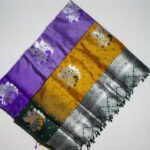 Semi Kanchi Silver Tred Work Sarees -MB820