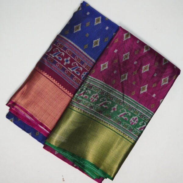 Pushkar Cobra Silk With Pochampalli Border-MB821