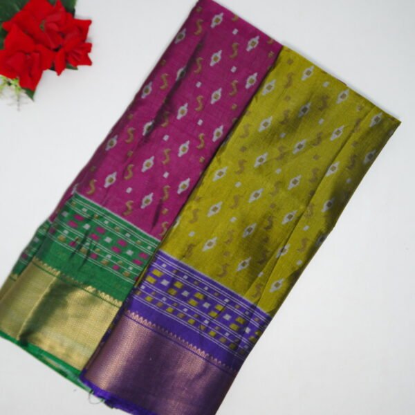 Pushkar Cobra Silk With Pochampalli Border-MB823