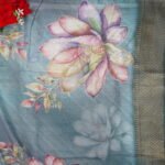 Monopoly Digital Print With Work Sarees-MB826 - Image 3