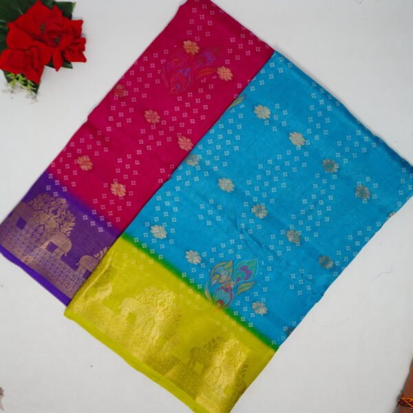 Kalanjali Silk With All Over Butties-MB828
