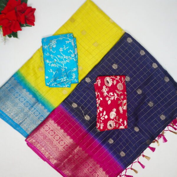 Silapa kala Silk With Butties & chekes-MB834