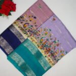 Penkalamkari Gap Border Sarees-MB839