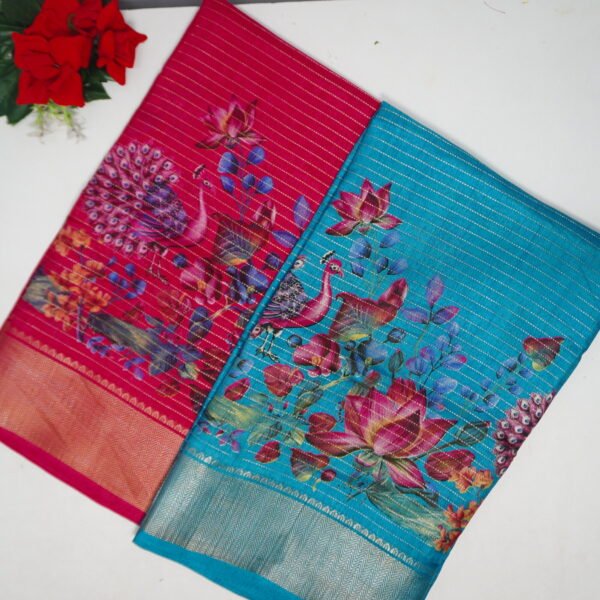 Vidya Silk Wih All Over Zarry Sarees-MB848